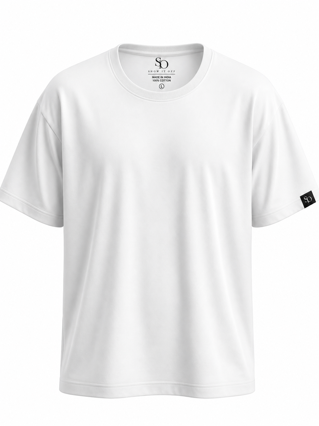 Cloud White Classic Crew Neck Tshirt