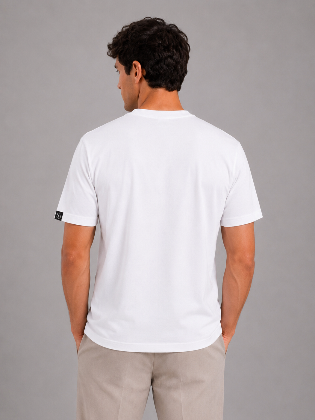 Cloud White Classic Crew Neck Tshirt